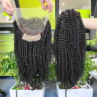 Pelucas de Cabello Humano Virgen con Frente de Encaje para Mujer, Baratas, HD, Completas, con Cierre, Negras, al por Mayor, Rizadas, Kinky, Transparentes