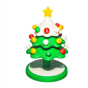 Árbol de Navidad Giratorio de Plástico Impreso en 3D y Papá Noel, Adorno Coleccionable de Navidad, Juguete de Rompecabezas - Product Image 5