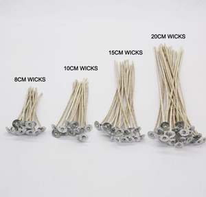 Mèches de bougies en coton pur naturellement sans fumée, support en <span class=keywords><strong>fer</strong></span>, mèches naturelles sans fumée pour bougies DIY – Vente chaude - Product Image 6