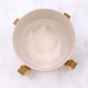 Bol pour chat en céramique surélevé-Bol de nourriture pour chat avec support en bambou-Plat pour chien surélevé pour chiots-<span class=keywords><strong>Anti</strong></span>-vomissement, sans stress - Product Image 2