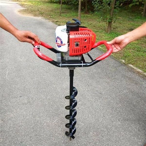 Perceuse de sol multifonctionnelle portative domestique à moteur 63cc haute puissance en alliage d'aluminium pour bricolage, petite machine de terrassement agricole - Product Image 1