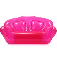 Canapé gonflable extérieur de canapé gonflable transparent coloré