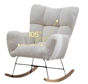 Chaise à bascule ergonomique pour salon, idéale pour l'<span class=keywords><strong>allaitement</strong></span>, moderne, pour petits espaces, avec housse en coton – Vente chaude directe usine - Product Image 1