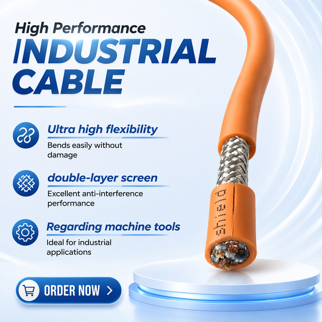 EMI Anti-interference TRVVP Cable 4 Core 1.5mm PVC Sheathed Flexible Control Wire for Automated Production Line