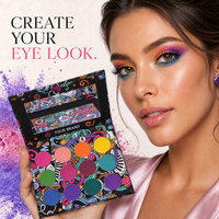 Palette de fards à paupières graffiti 12 couleurs, imperméable, marque privée avec logo personnalisé pour Noël, look naturel