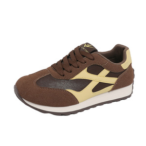 KT320 Customization Women's Flat-bottomed <b>Shoes</b> Retro Leather Surface <b>Soft</b>-soled Breathable Lace-up Sports Casual Summer Autumn - Product Image 5