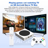 Console de jeu G8 Système double Android TV Game Box 2.4G 128G 60000+ jeux Android 14 Amlogic S905Y2 2 Go de RAM