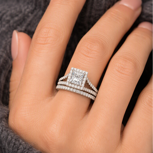 Classic Square Geometric Ring <b>for</b> Women's <b>Wedding</b> Party Jewelry - Product Image 2