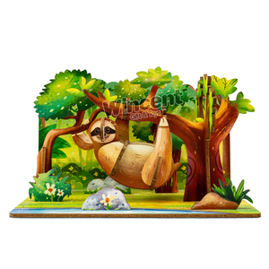 Giáo dục sáng tạo Câu Đố Montessori lắp ráp bưu thiếp Đồ chơi bằng gỗ 3D Câu Đố quà tặng đồ chơi câu đố gỗ Kid trò chơi cho trẻ em - Product Image 6