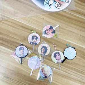 2025 New Design K-pop Star Style <b>Mini</b> <b>Hand</b> Fans Customizable Transparent PVC Plastic for Concerts - Product Image 6