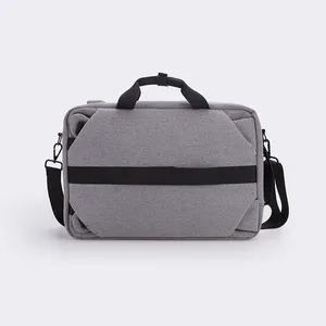 SINCERE Multifunction Three In One Male Travel Men Canvas Shoulder Business Bags Laptop USB Briefcase With Secret Compartment