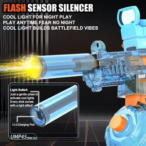 新款电动水枪带发光二极管电动自动水枪儿童夏季玩具泳池派对爆破玩具 - Product Image 2