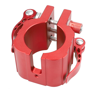 Red Aluminum Alloy ULIP <b>Scooter</b> Folding <b>Clamp</b> Standard Size Rugged Lock for ZERO Dualtron Series Electric <b>Scooter</b> Parts - Product Image 1