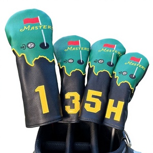 Housse de club de golf personnalisée en polyuréthane vert brodé avec motif drapeau <span class=keywords><strong>Masters</strong></span>, protection directe usine pour tête de driver - Product Image 1