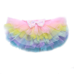 Fabricant de jupes de danse <span class=keywords><strong>tutu</strong></span> de princesse de Pâques avec nœud étoilé <span class=keywords><strong>multicolore</strong></span> pour bébé fille - Product Image 1