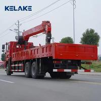 Grue montée sur camion Shacman 6x4 d'occasion de 4, 5 et 8 tonnes avec moteur Weichai, boîte de vitesses, pompe et roulement