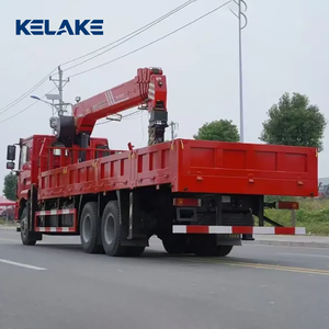 Grue montée sur camion Shacman 6x4 d'occasion de 4, 5 et 8 tonnes avec moteur Weichai, boîte de vitesses, pompe et roulement - Product Image 1