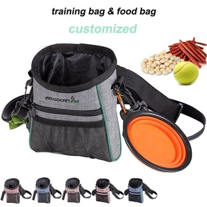 Faltbare Hochleistungs-PVC wasserdicht Mehrere Möglichkeiten zum Tragen von Hunde behandlungs beuteln Hunde <span class=keywords><strong>training</strong></span> Treat Bags Pet Snack Pack - Product Image 6