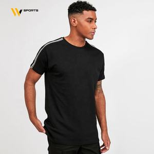 Meilleure qualité personnalisé hommes W166 T-Shirts nouveau style 180 grammes séchage rapide respirant motif à manches courtes broderie solide - Product Image 1