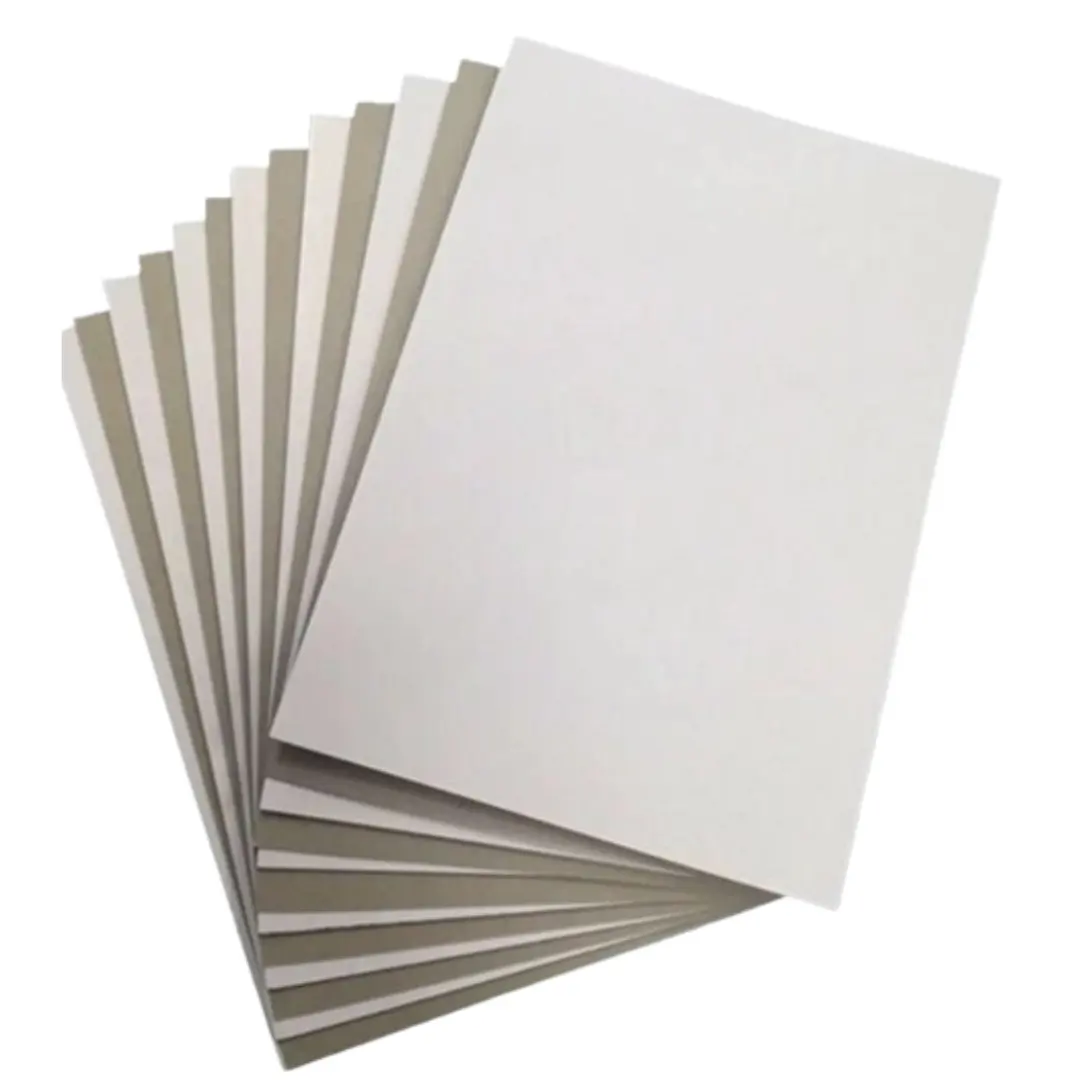 Wholesale Duplex board Grey Back One Side White Cardboard 3mm 4mm Duplex Chipboard for Packaging Recycled from Vietnam