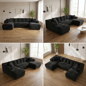 Sofá Moderno de Alta Calidad, Sofá Seccional para Sala de Estar, Dormitorio y Apartamento, Diseño Minimalista - Product Image 4