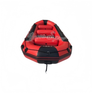 Radeau <span class=keywords><strong>de</strong></span> <span class=keywords><strong>sauvetage</strong></span> flottant en PVC gonflable <span class=keywords><strong>de</strong></span> haute qualité 480 cm CE 0,9/1,2 mm pour 11 personnes, pour eaux vives - Product Image 4