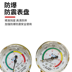 Régulateur de pression Yqy 08 avec manomètre à diaphragme en cuivre pour bouteille d'oxygène avec soupape de sécurité - Product Image 4