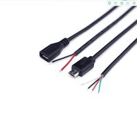 EternalStarCable Personnalisable USB 2.0 AM Câble d'extrémité nue PVC 3A Charge rapide Multifonction Échantillon gratuit Cordon de câble de charge d'alimentation