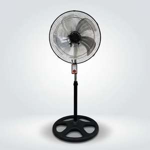 Ventilateur sur pied 18 pouces, hauteur réglable, oscillant, moteur AC, commande mécanique, trois vitesses, refroidisseur d'air domestique en métal - Product Image 1