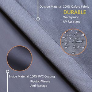 <span class=keywords><strong>Housse</strong></span> <span class=keywords><strong>de</strong></span> protection <span class=keywords><strong>pour</strong></span> meubles d'extérieur en tissu Oxford 600D, imperméable, anti-poussière, résistante aux UV, ensemble <span class=keywords><strong>de</strong></span> 4 pièces <span class=keywords><strong>pour</strong></span> véranda, patio, <span class=keywords><strong>jardin</strong></span>, canapé - Product Image 4