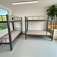 Lit superposé en acier pour enfants et adultes lit superposé pour l'école lit superposé pas cher pour adultes lit à deux étages cadre de lit mezzanine pour enfants