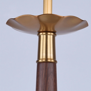 Lámpara Colgante de Estilo Retro Americano con Pantalla de Vidrio Blanco Leche y Metal Dorado de Nogal para Sala de Estar, Hotel, Restaurante, Mesa de Comedor, Fábrica OEM - Product Image 4