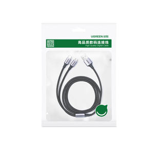 Câble <span class=keywords><strong>USB</strong></span> <span class=keywords><strong>UGREEN</strong></span> 2 en 1, <span class=keywords><strong>USB</strong></span> A vers <span class=keywords><strong>USB</strong></span> C/<span class=keywords><strong>Micro</strong></span>, câble de charge, matériau tressé en nylon - Product Image 6
