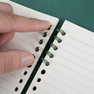 Carnet à spirale en plastique détachable personnalisé OEM, couleur macaron, couverture rigide, pages intérieures remplaçables, bloc-notes pour étudiants et bureau - Product Image 3