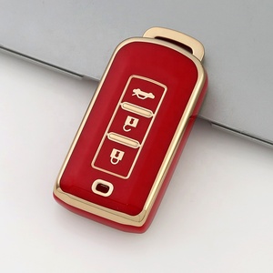 Vàng Cạnh TPU chìa khóa xe Bìa phù hợp cho Mitsubishi <span class=keywords><strong>3</strong></span> nút Outlander Lancer Eclipse Mirage Phụ Kiện Xe Hơi Key Fob trường Hợp Chủ - Product Image 4