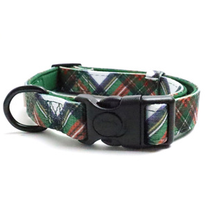 클래식하고 내구성 있는 녹색 체크무늬 패션 강아지 하네스 & 리드 스카프 포함 - 소형견부터 대형견 및 고양이까지 사용 가능한 노풀 디자인 - Product Image 5