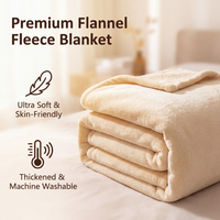 Groothandel effenkleurige polyester flanellen casual dikke warme koraalvlies dekens modern voor thuisgebruik alle seizoenen