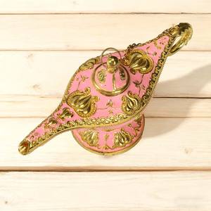 卸売アラジンのマジックランプ香バーナーホテル用金属手工芸品とアラジンのマジックランプのウェディングシンマカロンカラー。 - Product Image 6