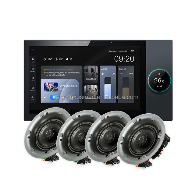 Tuya 10-Inch Smart Home Control Panel with Touch Screen Knob Android Central System & Rotatable Design Smart Home Kits & Systems