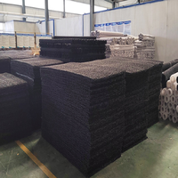 Alfombra de Drenaje Geotextil 3D de HDPE - Placa Azul para Retención de Agua en Techos - Apta para Proyectos de Ingeniería Civil - Muestra Gratuita