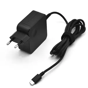 Pabrik EU OEM ODM EU PD65W 20V 3.25A TYPE-C pengisi daya laptop 110v untuk 220v konverter pengisian dinding adaptor daya laptop