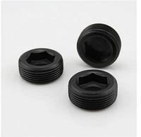 Bouchon de tuyau en acier inoxydable 304, douille hexagonale filetée BSP NPT 1/2/3, matériel industriel