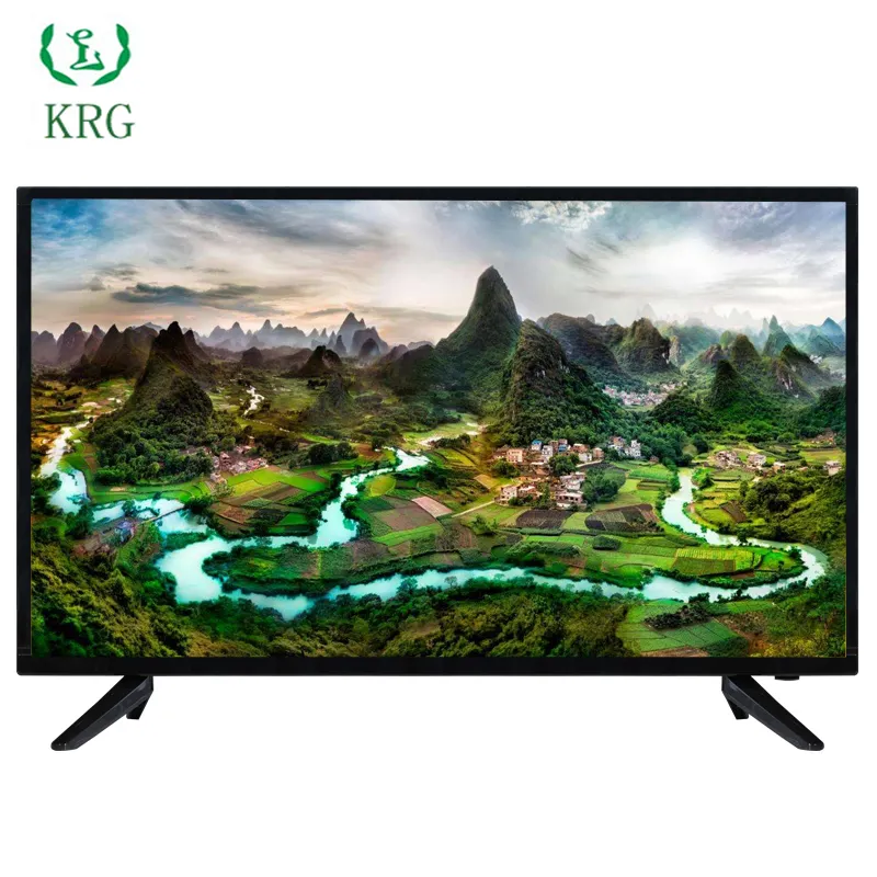 Yüksek kalite düşük fiyat yeni promosyon ucuz televizyon 55 60 65 75 inç led TV KRG marka adı