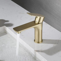 Robinet de lavabo monotrou en acier inoxydable 304, mitigeur chaud/froid à poignée unique pour salle de bain, finitions variées, pour usage domestique et hôtelier