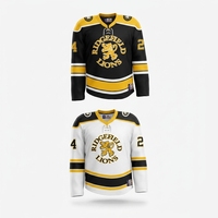 Nueva Llegada: Camisetas de Hockey Personalizadas con Bordado de Equipo y Número y Nombre Personalizados