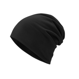 Outdoor Warm Pure Cotton Slouch Hat 28cm Black Ski <b>Cap</b> For Cycling <b>Hiking</b> Adult Unisex - Product Image 2