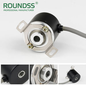 Black Sliver Outer Dia 38MM Hollow Through Shaft 8MM Tamañ<span class=keywords><strong>o</strong></span> 5000ppr DC5V Reemplazo NE *** ON <span class=keywords><strong>O</strong></span> *** N Codificador óptico rotatorio incremental - Product Image 6