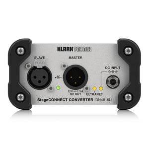 <span class=keywords><strong>Klark</strong></span> Teknik DN4816U StageCONNECT Boîte de démultiplication (<span class=keywords><strong>DI</strong></span>) pour système de sonorisation, équipement musical, interface audio USB, pont pour table de mixage numérique Behringer WING - Product Image 1
