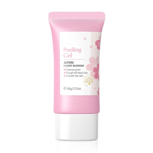 Gel exfoliant nettoyant en profondeur Sakura, hydratant blanchissant réparateur pour le visage, soin hydratant éclaircissant lissant pour la peau 60g - Product Image 6