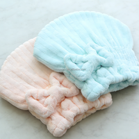 Chapeau de séchage capillaire réutilisable en polaire corail antidérapant pour femme, épaissi, séchage rapide, serviette absorbante, bandeau à nœud, pour la maison et l'hôtel